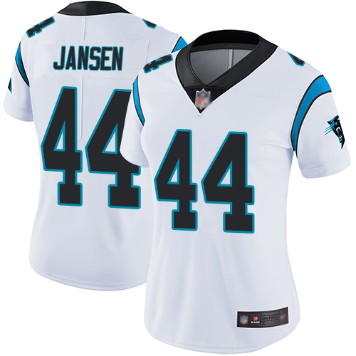 Carolina Panthers Limited White Women J.J. Jansen Road Jersey NFL Football #44 Vapor Untouchable->youth nfl jersey->Youth Jersey